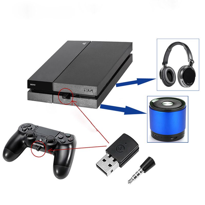 PS4 Controller Bluetooth 4.0 Dongle USB Adapter Play Station For PS3