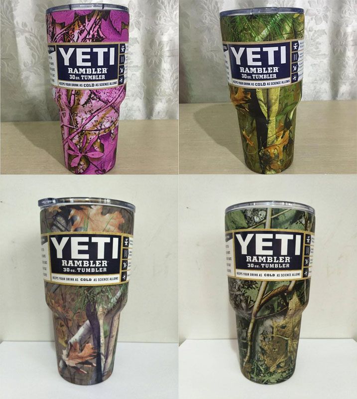 Dhl Hot 30oz Camouflage Yeti Cups 304 Stainless Steel Multi Color Yeti