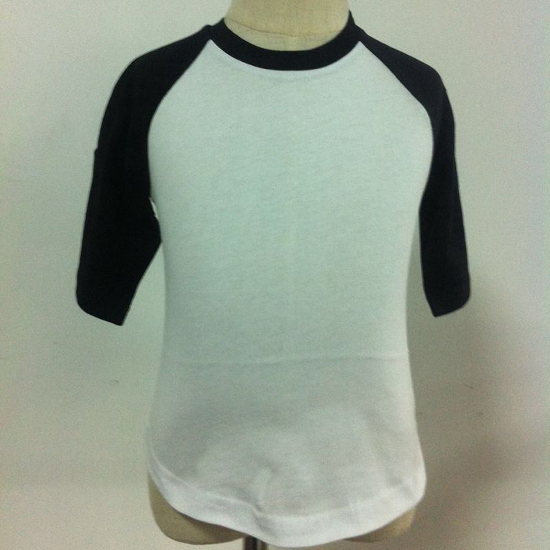 Wholesale Blanks For Vinyl&Embroidery Cotton Raglan Shirts Unique T