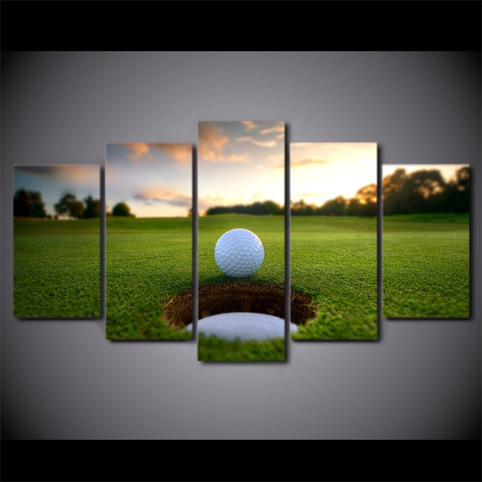 2017 Hd Printed Canvas Art Golf Course Leisure Sport Painting Wall