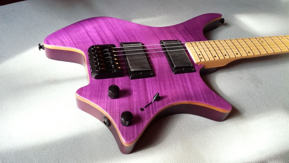 Wholesale Custom 24 Frets Headless Guitars Acoustic Electric Classical