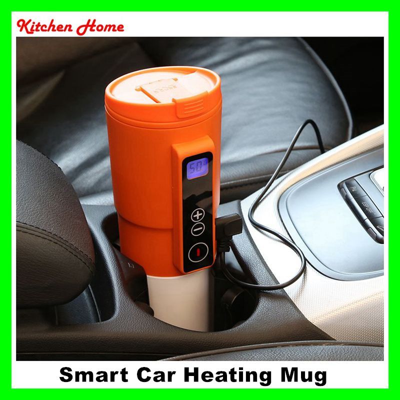 12v Electric Smart Car Heating Mugs Insulated Rechargeable Water Coffee