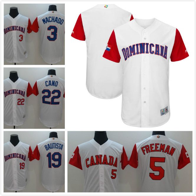 Dominican 2017 World Baseball Classic Jersey 3 Manny Machado 5 Freddie