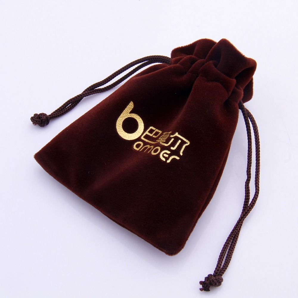 Online Cheap Bamoer Brown Velvet Gift Bag Pouches For Necklace Bracelet Earring Jewelry ...
