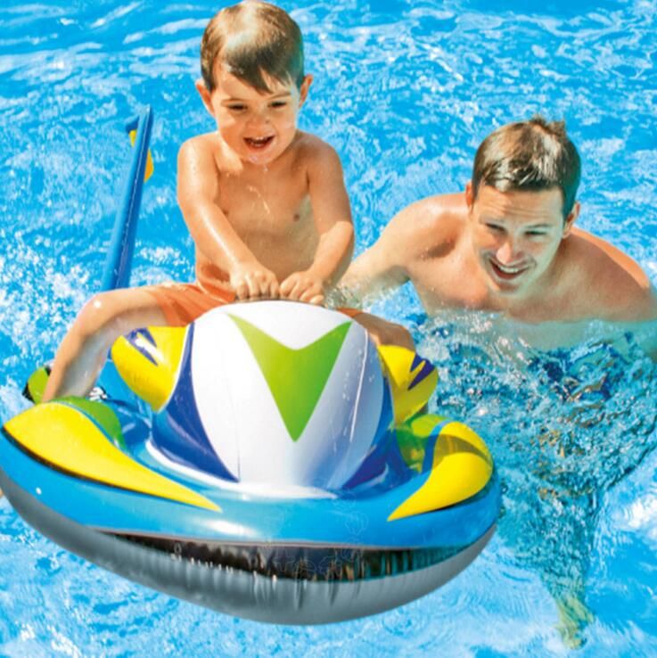 2017 Kids Inflatable Water Jet Ski Float Wave Rider Pool Tube Beach