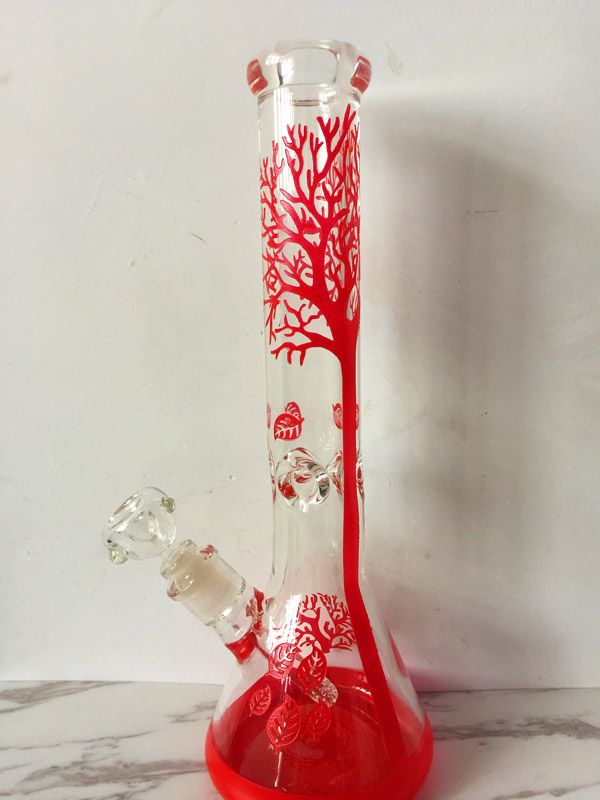 Glass On Glass Water Pipe Tube Bong 10