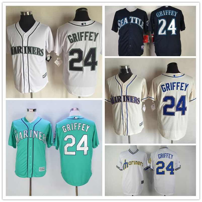 2017 24 Ken Griffey Jr Jersey Seattle Mariners Jerseys Cool Base Jersey