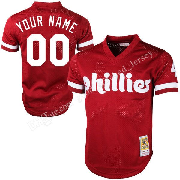 2017 Retro Custom Men'S Baseball Jerseys Philadelphia Phillies Majestic