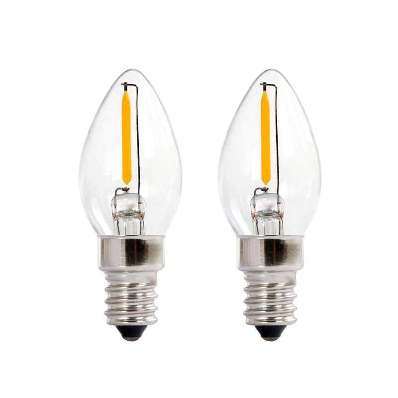 C7 Led Filament Bulbs E12 Candelabra Base Household Night Light 0.6