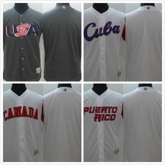 World Baseball Classic Jersey 2017 USA Baseball Jerseys Custom For Men