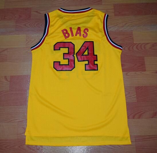 2017 Leonard Len Bias 34 Maryland Basketball Jersey Stitch Mens Len