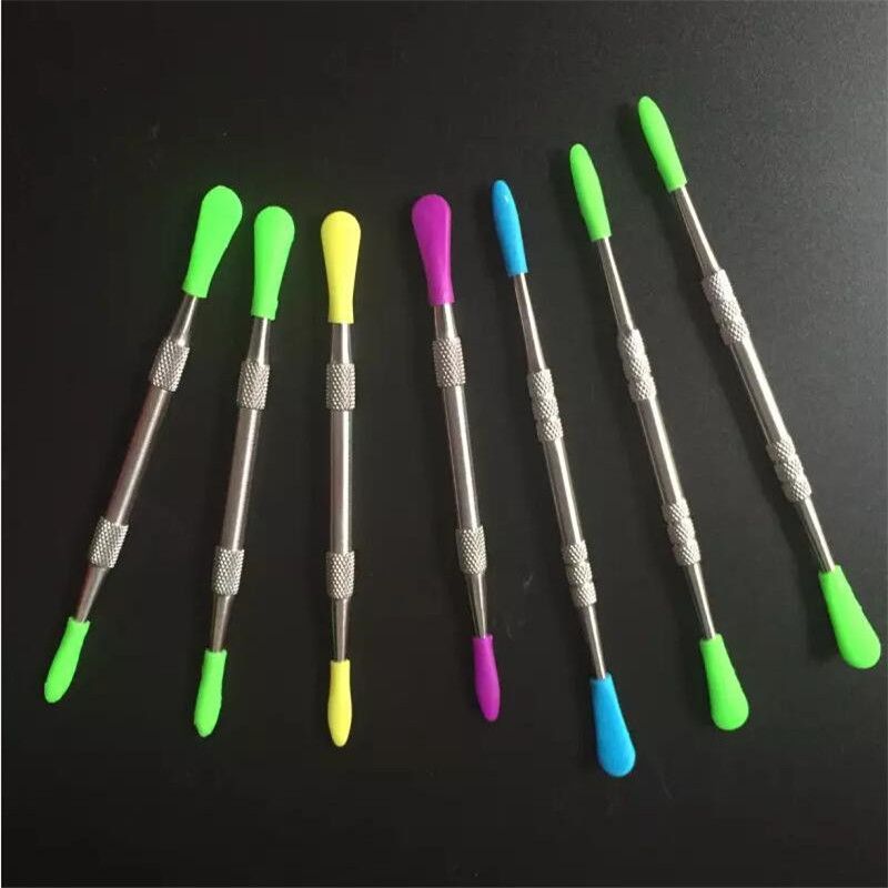 Wax Dabber Tool Titanium Dabbing Tools With Silicone Rubber Tip Wax