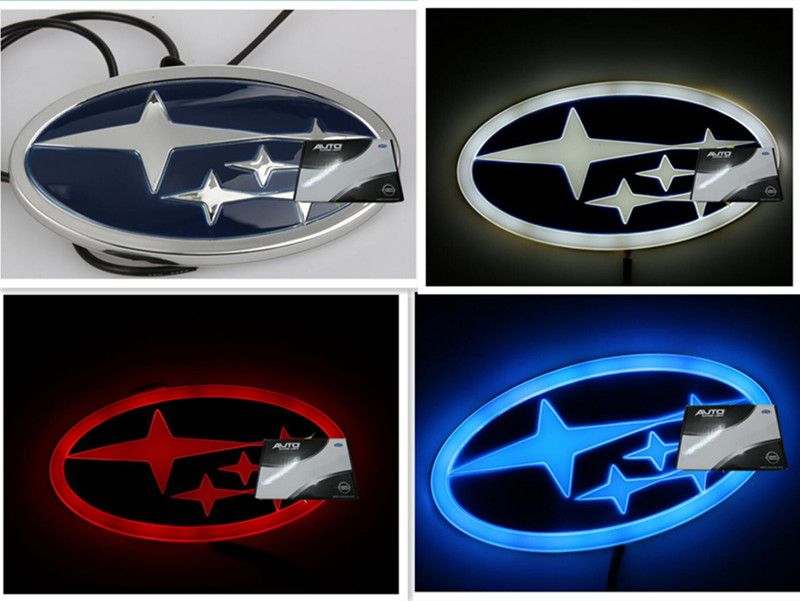 4d Car Led Emblem Logo Symbols Badge Emblem 12v White Blue Red Color Size 140x73mm Emblems Of ...