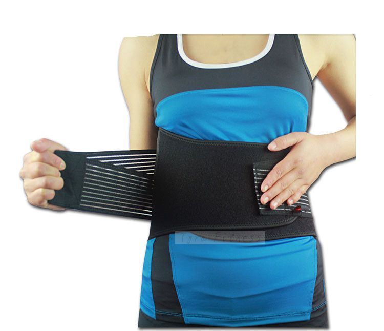 2018 Wholesale Lumbar Elastic Back Support Belt Brace Waist Breathable Mesh Six Springs Support