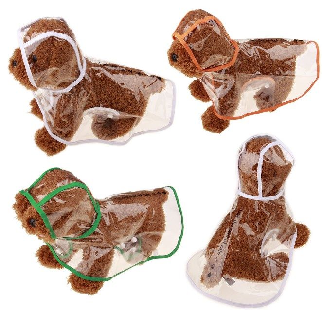 2017 Small Dog Raincoats Rain Coat Snow Coat Pet Clothes Hooded Clothes