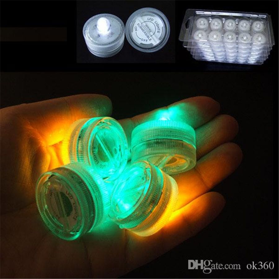 Submersible Led Candle White Color Underwater LED Submersible Candles