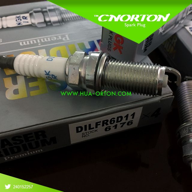 Set4 NGK Laser Iridium Spark Plug 6176 DILFR6D11 6176,for Made in Japan, Suitable for Peugeot