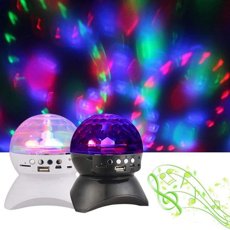 Rotating Magic Ball Speaker Light With Wireless Bluetooth Speaker Mini