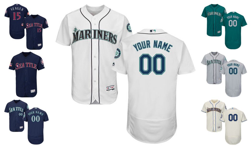 2017 Seattle Mariners Personalized Customized Mens Jerseys Custom Any