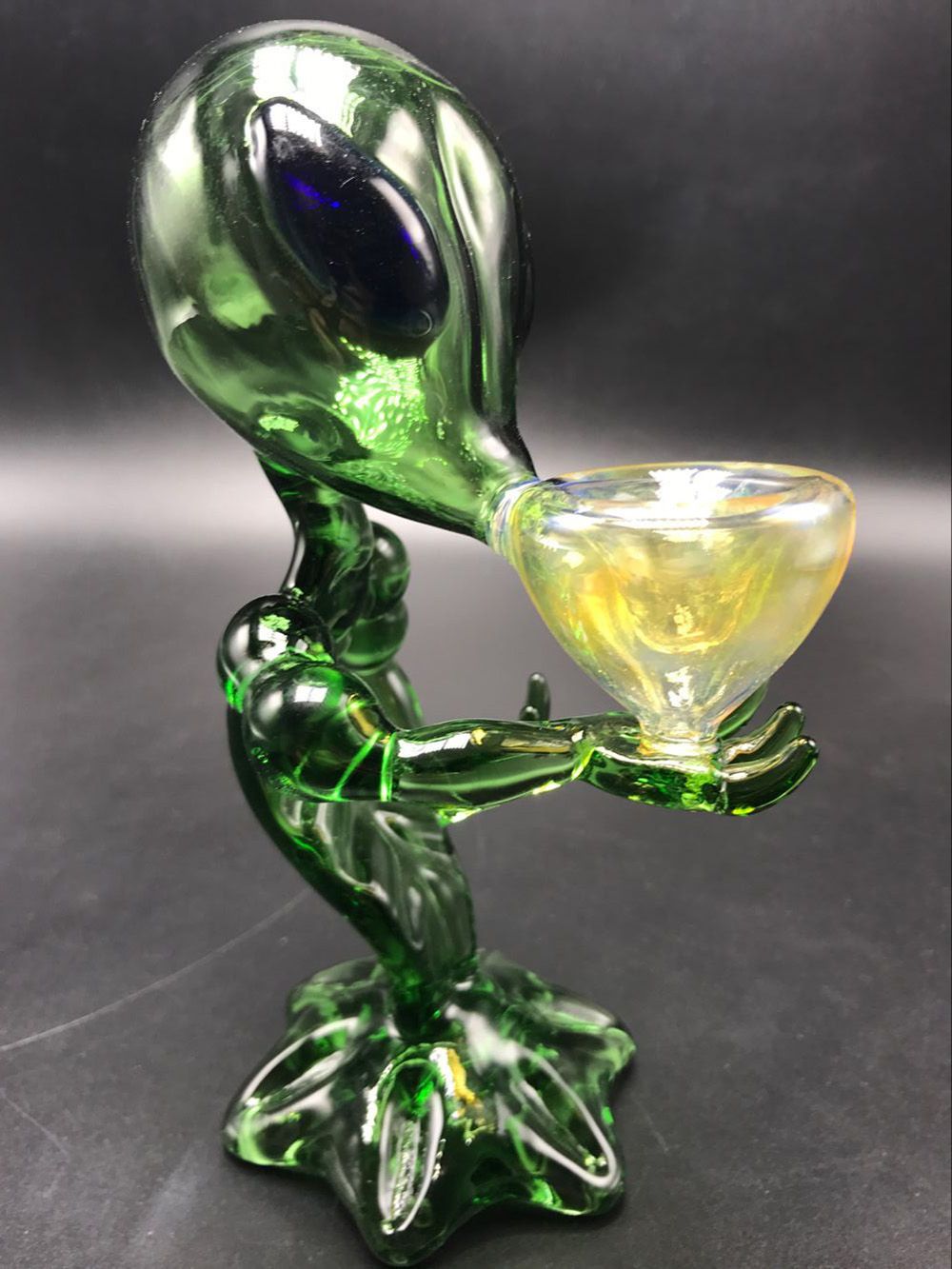 2018 2017 Hand Painting Bong G Spot Alien Glass Pipes Bubblers Bong Oil