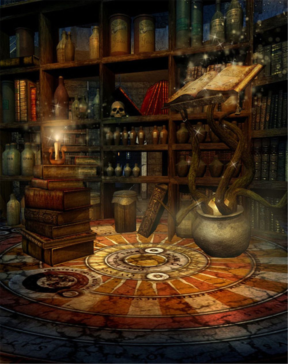 indoor room bookshelf backdrop photography old magic book skull hallowmas vintage studio background halloween picture shooting wallpaper halloween backdrop - Halloween Backdrop indoor room bookshelf backdrop photography old magic book skull hallowmas vintage studio background halloween picture shooting wallpaper halloween backdrop - Halloween Backdrop
