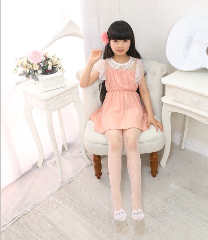 2017 2017 Fashion Velvet Dancing Ballet Silk Baby Girl Floral Tights