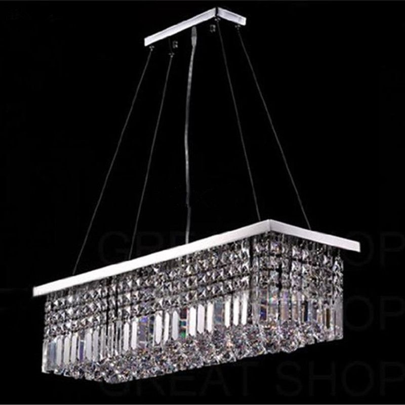 Length 100cm Modern Crystal Color Led Pendant Light