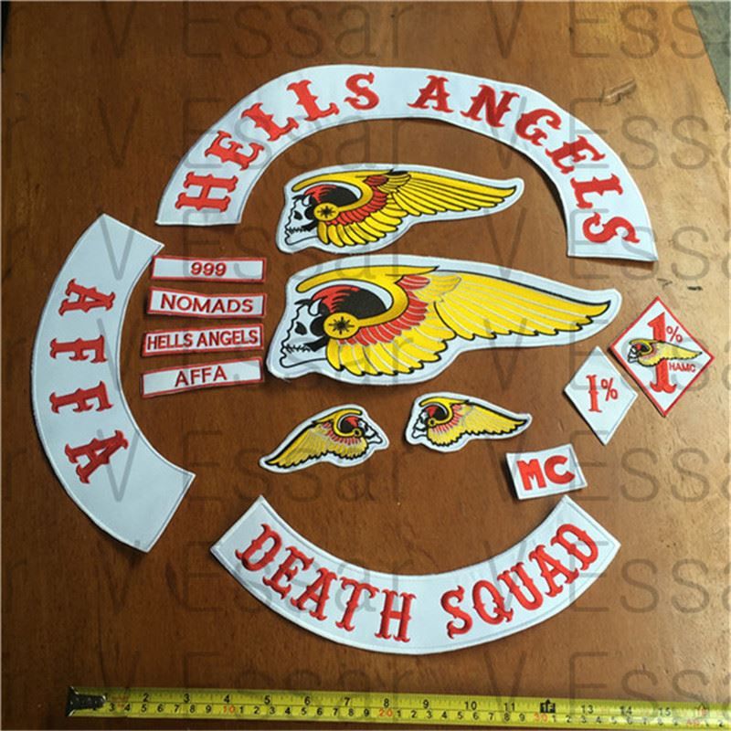 2017 Hells Angels Patch Death Squad Embroidered Patches Armband Mc 1