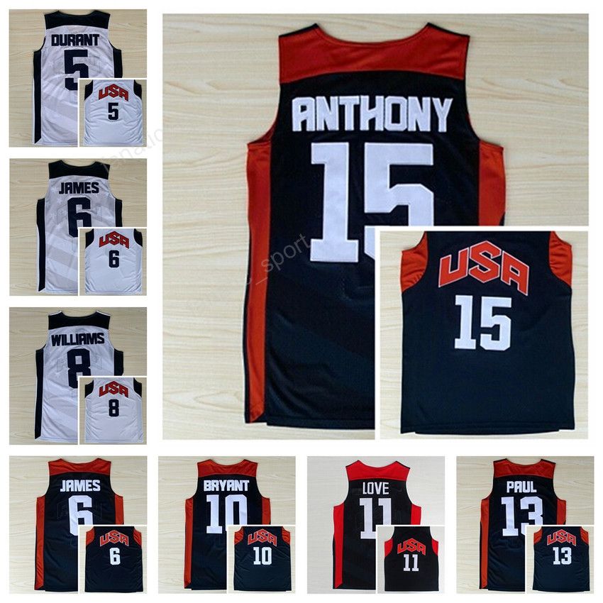 2017 2012 Dream Team Ten Usa Basketball Jerseys 11 Kevin Love 5 Kevin
