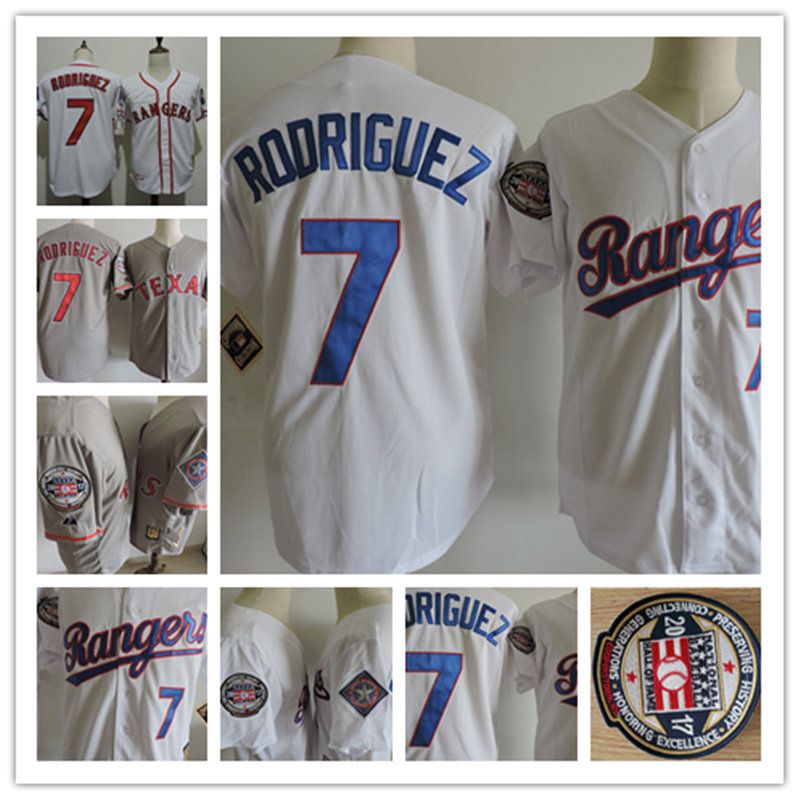 2017 Mens Texas Rangers Ivan Rodriguez Gray 2017 Hof Patch Jerseys 26