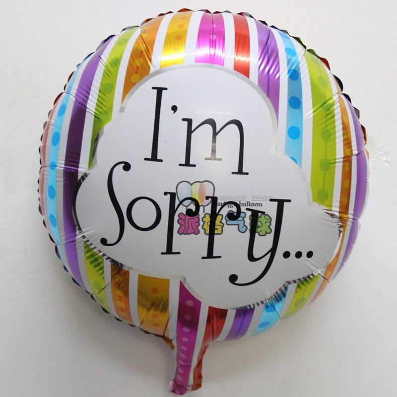 Wholesale 18 Inch I Am Sorry Foil Balloon Birthday Love Party Supplies