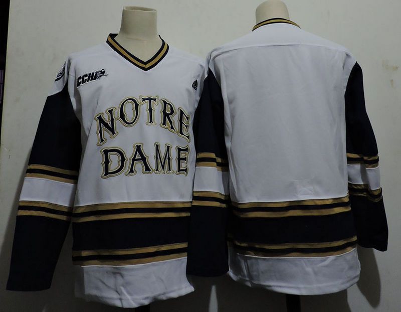 2017 2016 90 S Notre Dame Fighting Irish Bauer Hockey Jersey Embroidery