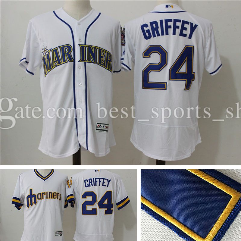 2017 Stitched 24 Ken Griffey Jr Jerseys Men'S Seattle Mariners Ken