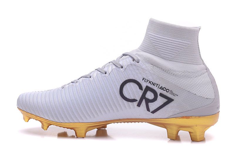 cr7 white and gold cleats for sale