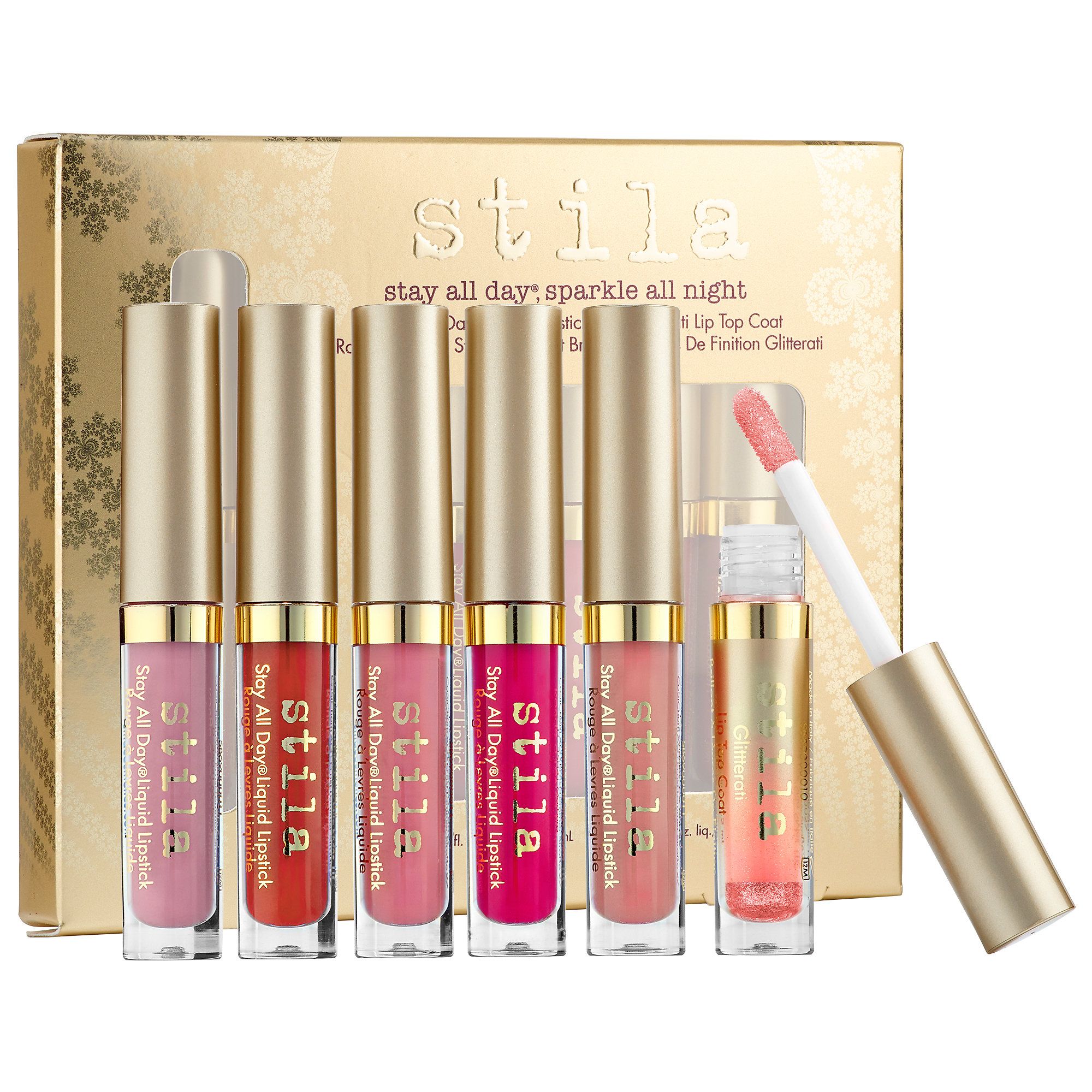 Stila Cosmetics 6 Lip Makeup Stay All Day Sparkle All Night Matte