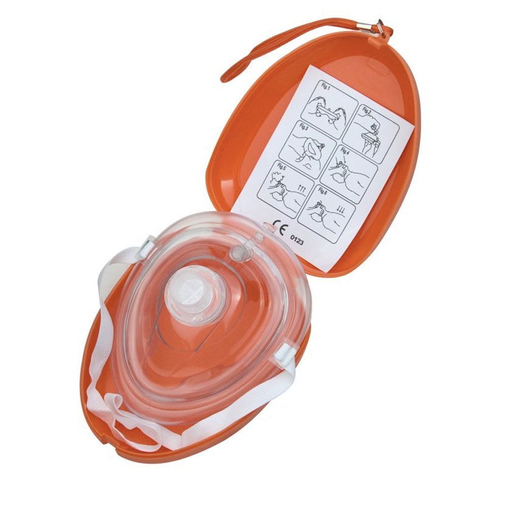 First Aid Kit CPR Rescue Adult/Child Resuscitation Mask Breath One Way