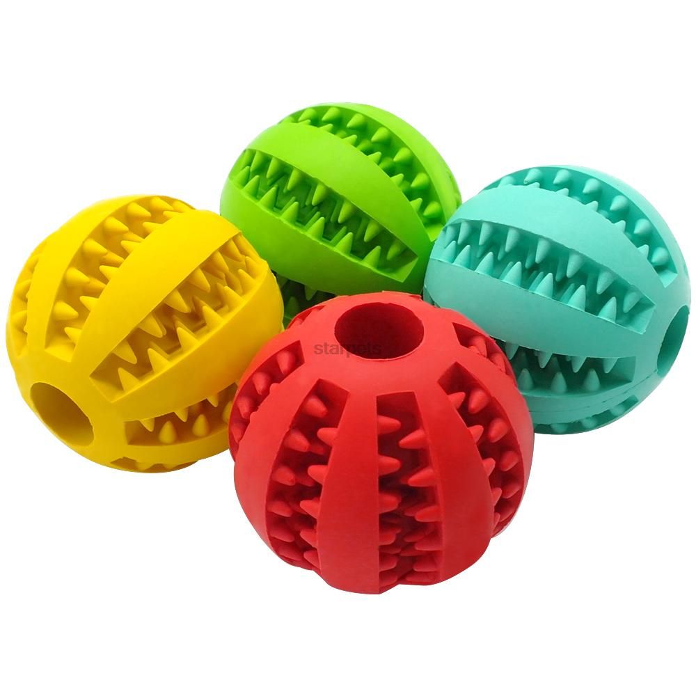2017 Soft Rubber Chew Ball Toy For Dogs Dental Bite Resistant Tooth