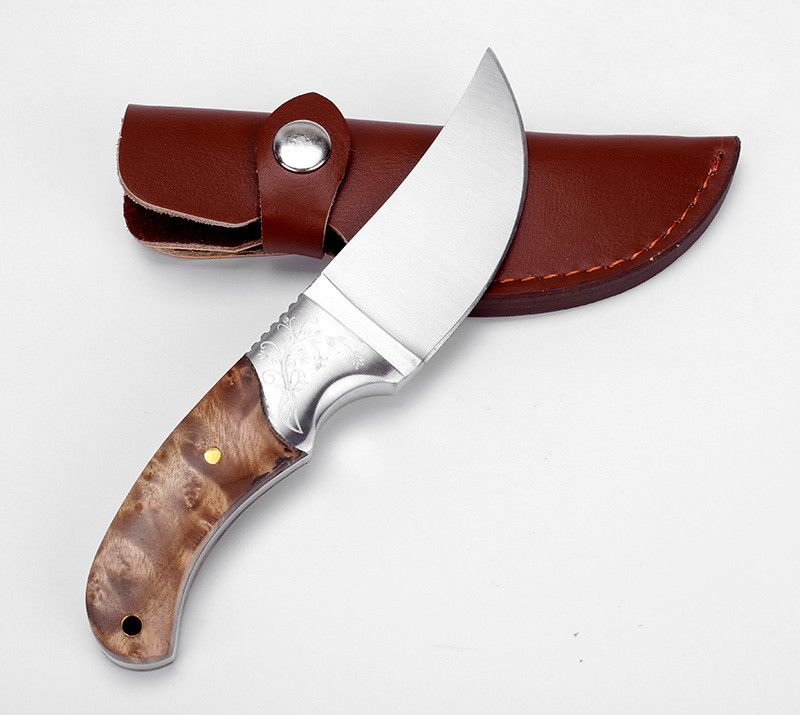 North American Hunting Knife Fixed Blade Browning Rhino Outdoor Camping Knife 440C Tactical