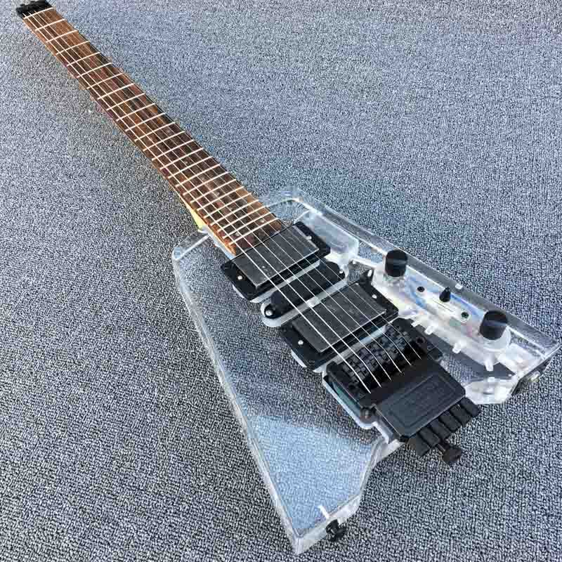 Acrylic Headless Electric Guitar,Steinberger Transparent Guitar