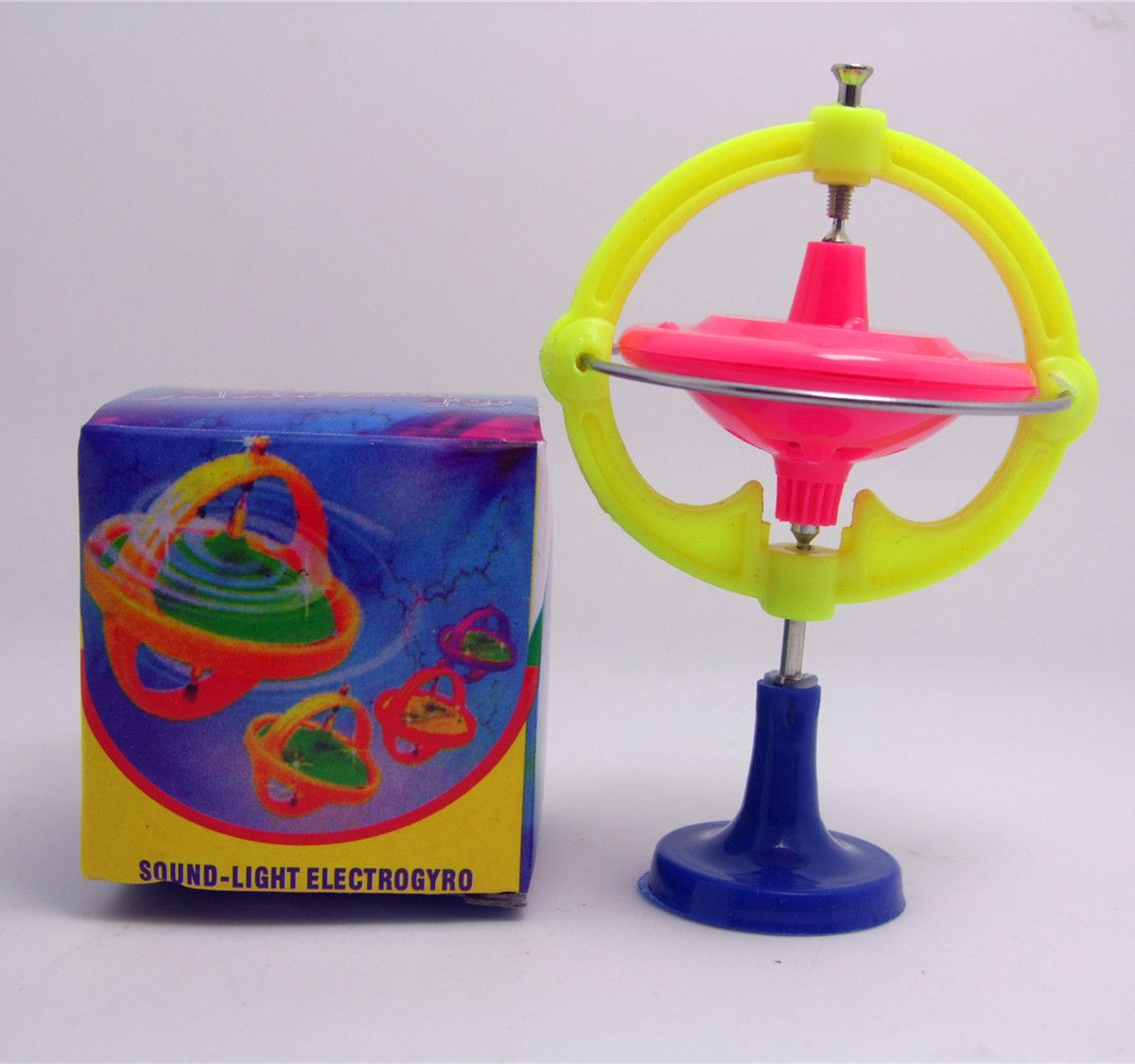 Magic Gyro Magic Balance Force Space Luminous Music Gyroscope Ufo Toy