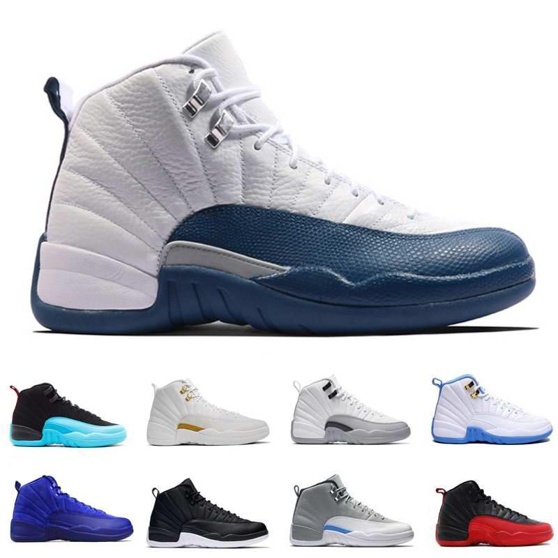 2017 Air Retro 12 12s Xii Basketball Shoes French Blue Ovo White Gs Barons Wolf Grey Flu Game 