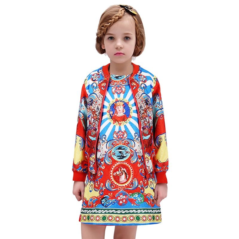 Baby Girls Dress Coat Sets Children Girls Clothing Set Princess