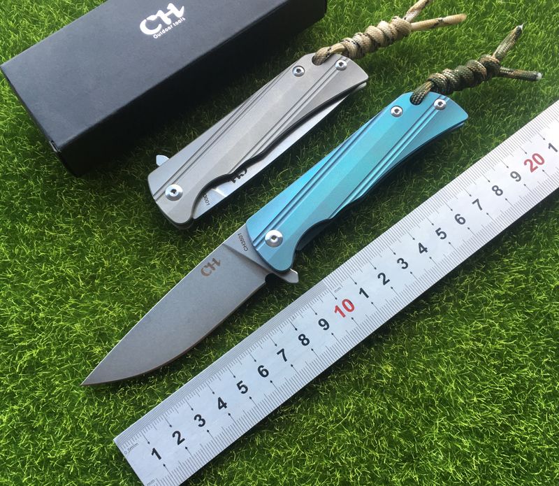 Ch New Parallel Folding Knife, Blade Material D2, Handle Material Tc4