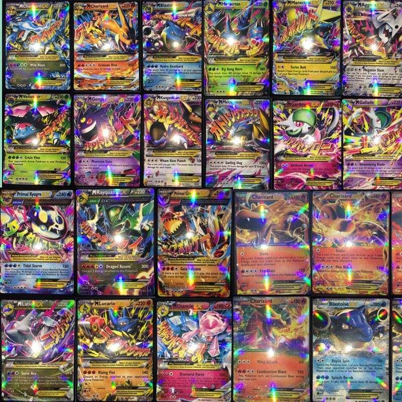 2017 Best Selling All Mega Shiny No Repeat Poke Ex Cards 80 Ex Ordinary