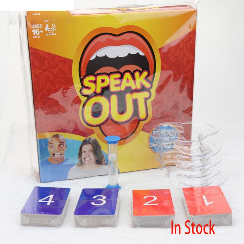 Speak Out Game Party Challenge Game Watch Your Mouth Funny Board Party
