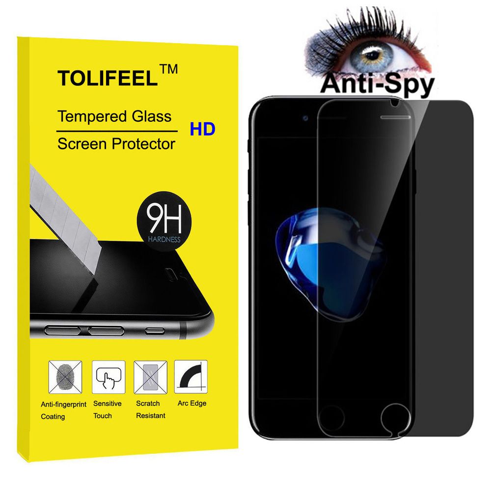 Best 9h Privacy Anti Spy Tempered Glass Screen Protector For Iphone 5 5s 5c Se 6 6s 7 Plus Anti