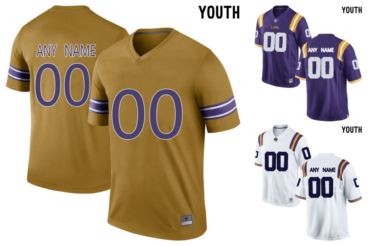 gold lsu football jersey