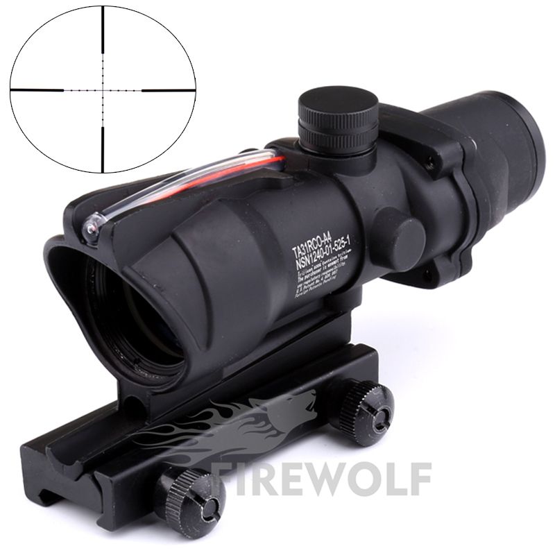 2017 New Hot Sale 4x32 Acog Style Optical Rifle Scope Magnification