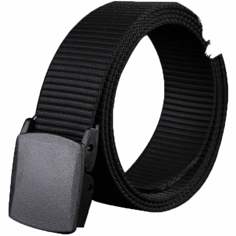 Wholesale Casual Men'S Belt Unisex Automatic Buckle Non Metallic Nylon Belts Woven Canvas Tide