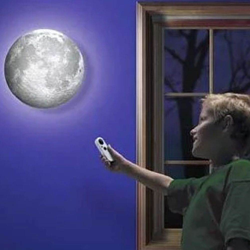 Remote Control Wall Moon Night Light Lamp Moon Simulation - See Larger Image remote control wall moon night light lamp moon simulation - see larger image